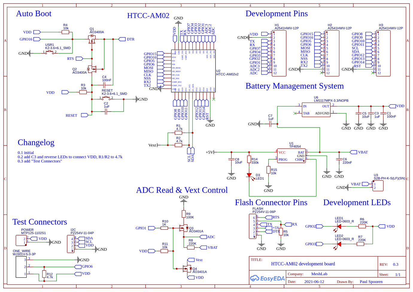 HTCCAM02 PCB design RESET button and bootloader mode via RTS/DTR